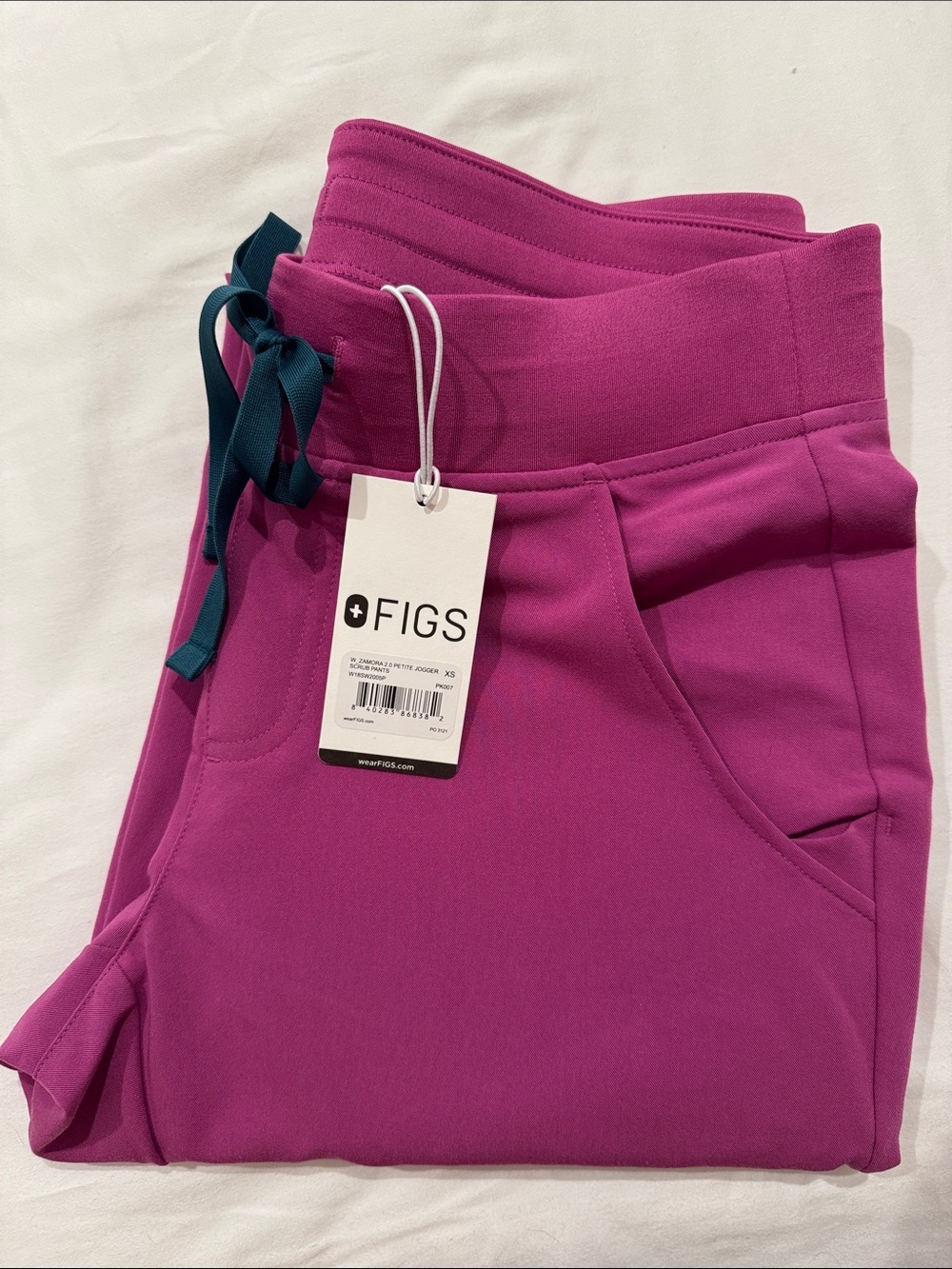 Figs Zamora Jogger Bright Fuschia XSP NWT